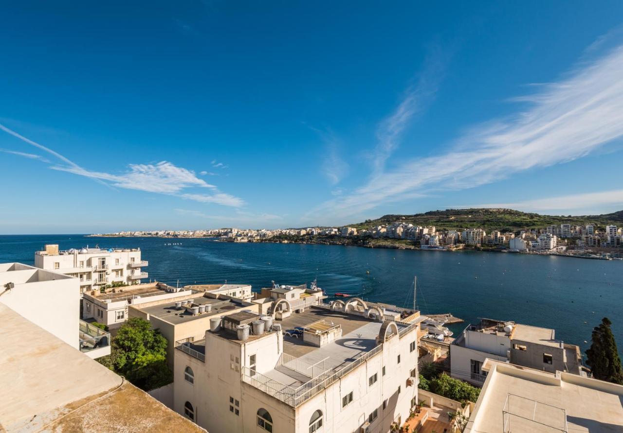 Bayview 2 Bedroom Seaview Apartment With Large Terrace With Panoramic Views - By Getawaysmalta St. Paul's Bay Dış mekan fotoğraf
